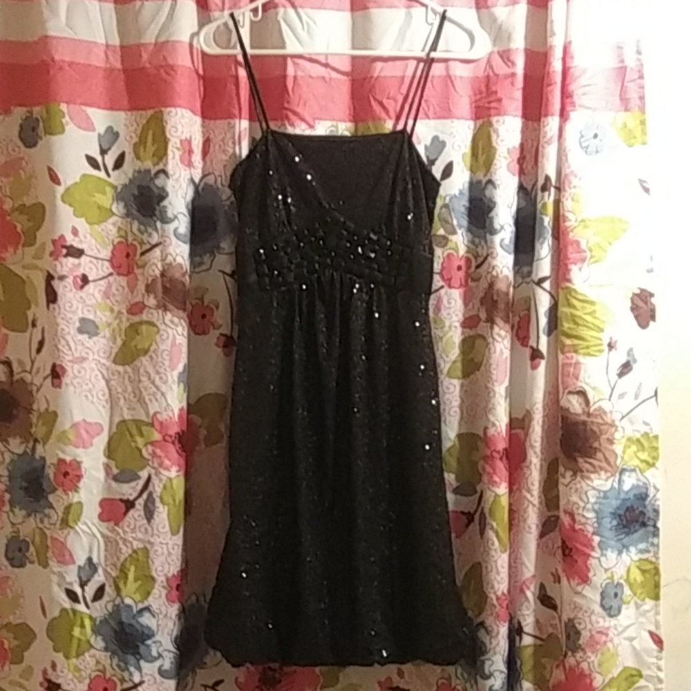 Black dress full beaded